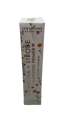 Seraphine Botanicals Camelina + Strobe Luminizing Primer 15ml 0.5oz Peach Glow