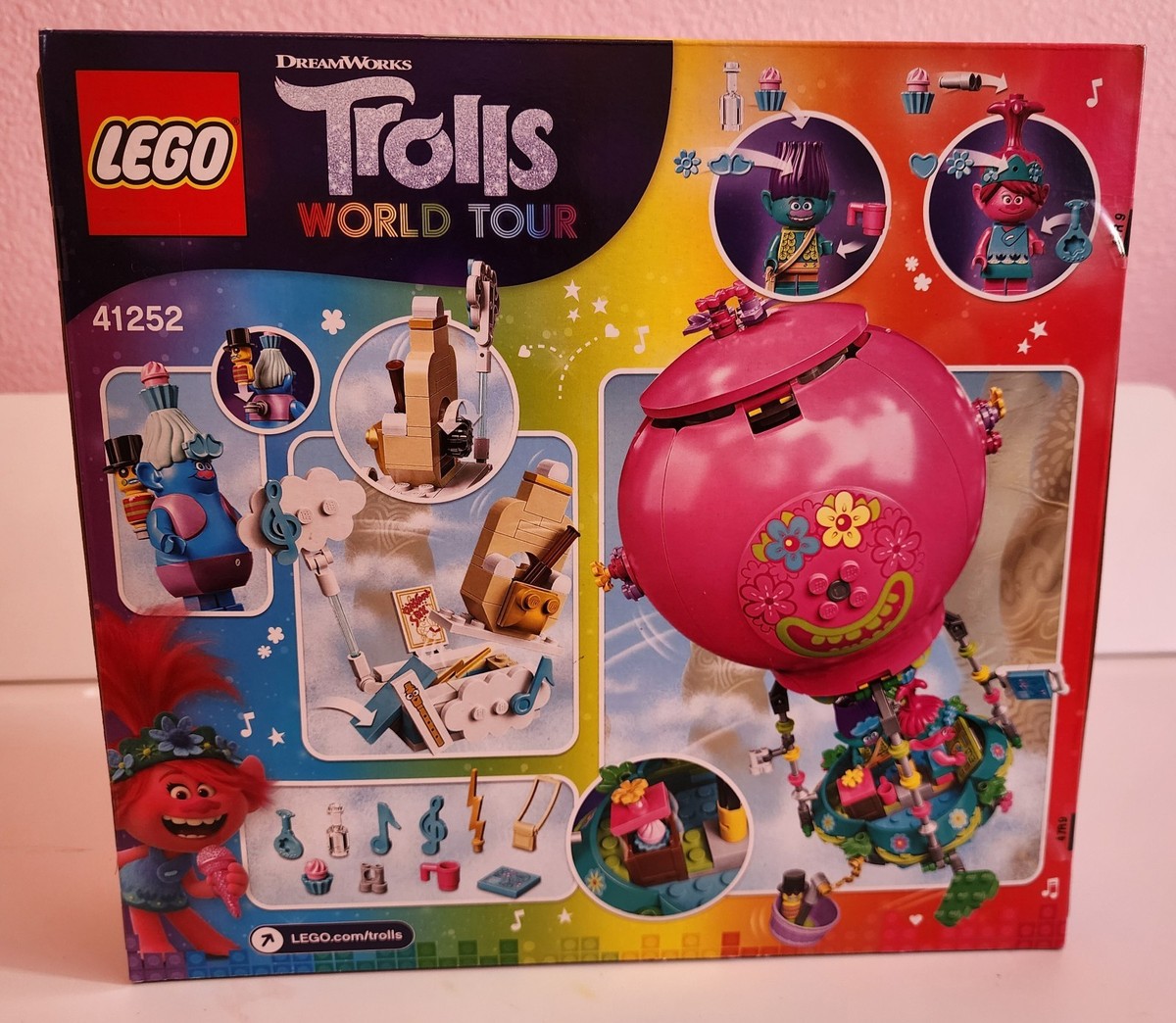 Balloon Toy Trolls Hot Air Balloon LEGO Trolls World Tour (41252