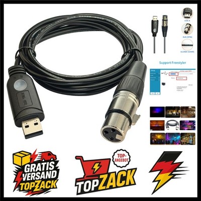 USB auf DMX Kabel Interface für Freestyler QLC und Open Lighting DMX512 Licht