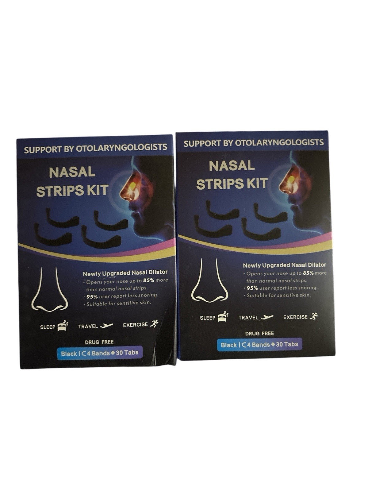 60pcs Magnetic Nasal Breathing Nose Dilators Starter Kit Nasal Strips Nasal Clip