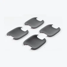 Fits For 2021-2023 Ford F-150 ABS Carbon Fiber Door Handle Bowl Cover Trim Decor