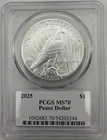 2025 PCGS ULTRA MS70 Silver Peace Dollar
