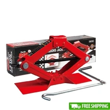 1.5 Ton Steel Scissor Lift Jack Car Kit Durable Compact Design Max Load 3000lbs