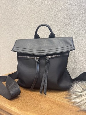 Botkier New York Mini Black Nylon Backpack In Excellent Condition Pre-Owned