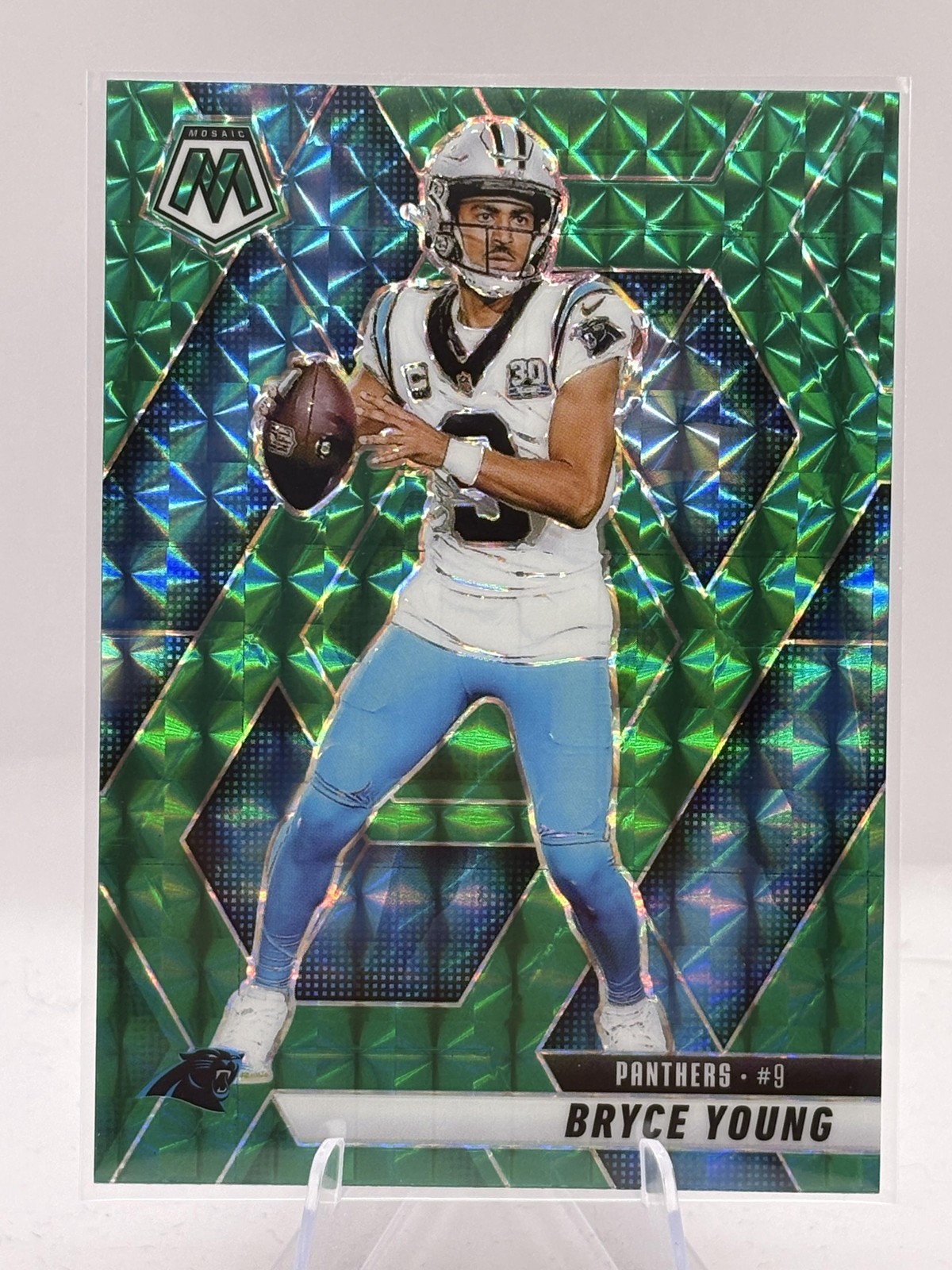 2025 Panini Mosaic #86 Bryce Young Mosaic Green