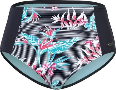Firefly Damen Maria Bikinihose Badehose Schwimmhose, Flower/Stripes, 50