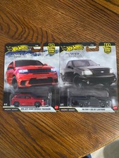 Hot Wheels Premium Power Trip JEEP GRAND CHEROKEE TRACKHAWK  FORD LIGHTNING