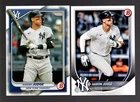2 CARD LOT OF 2024 BOWMAN #7 2025 #99 AARON JUDGE NEW YORK YANKEES