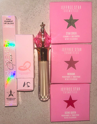 Jeffree Star Cosmetics Bundle Full Size Lipstick/lipgloss/eyeshadows/concealer