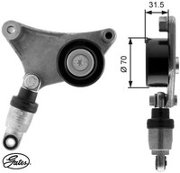 Gates T38216 Spannrolle FüR Keilrippenriemen Spannrolle FüR Keilriemen