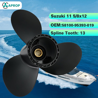 For Suzuki Outboard Propeller 11 5/8x12 Oem58100-95393-019 Fit 35-65HP