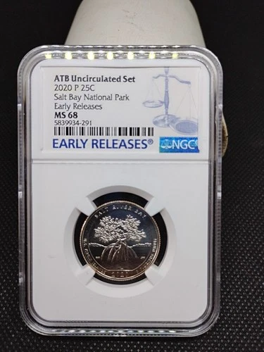 2020 P ATB NATIONAL PARK Quarter 25c NGC MS 68