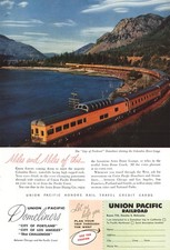 1956 Union Pacific Railroad: City of Portland, Columbia Vintage Print Ad