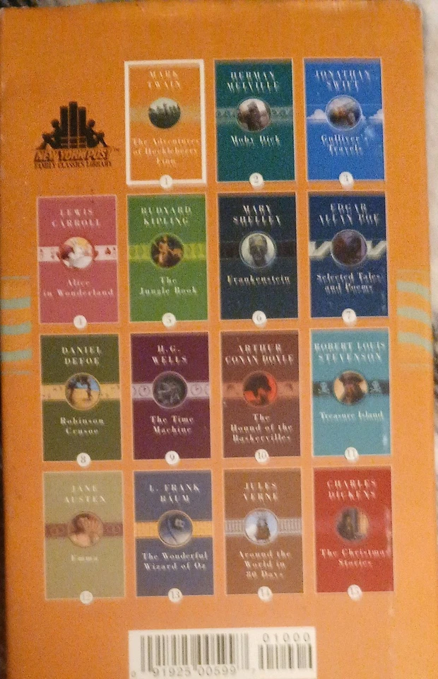 Mark Twain The Adventures of Huckleberry Finn NY Post Family Classics HC/DJ #1 Foto 2 de 3