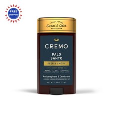 Cremo Palo Santo Antiperspirant & Deodorant for Men 2.65oz 48-hour Sweat