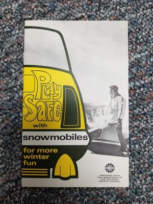 1970 Vintage Ski-Doo Bombardier Play Safe With Snowmobiles Booklet