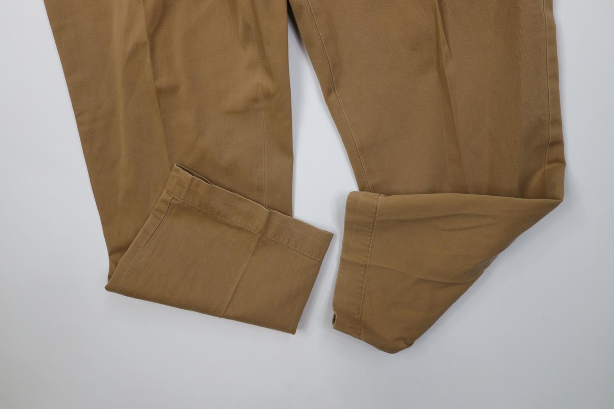 Vintage 90s Ralph Lauren Mens 40x30 Faded Prospect Wide Leg Chino