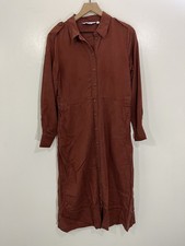 Minimalist Lagom Lagenlook Prairie Shirt Dress 6 Boho Rustic Cabin Peasant Work