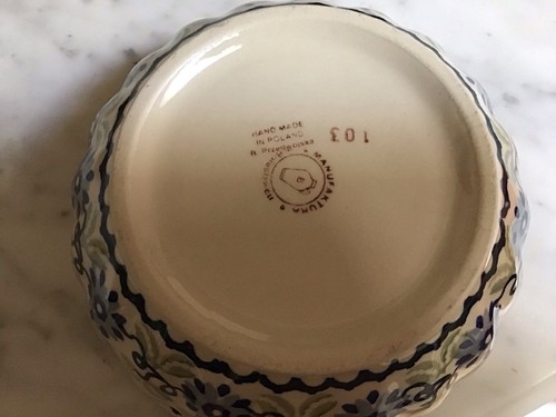 Manufaktura Boleslawcu Polish Pottery Lot/3 Cereal Bowls - Bild 7 von 7