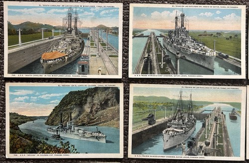 Antique Panama Canal WWI US Navy Postcard Set, I L Maduro - Panama, 1920’s - Picture 8 of 14