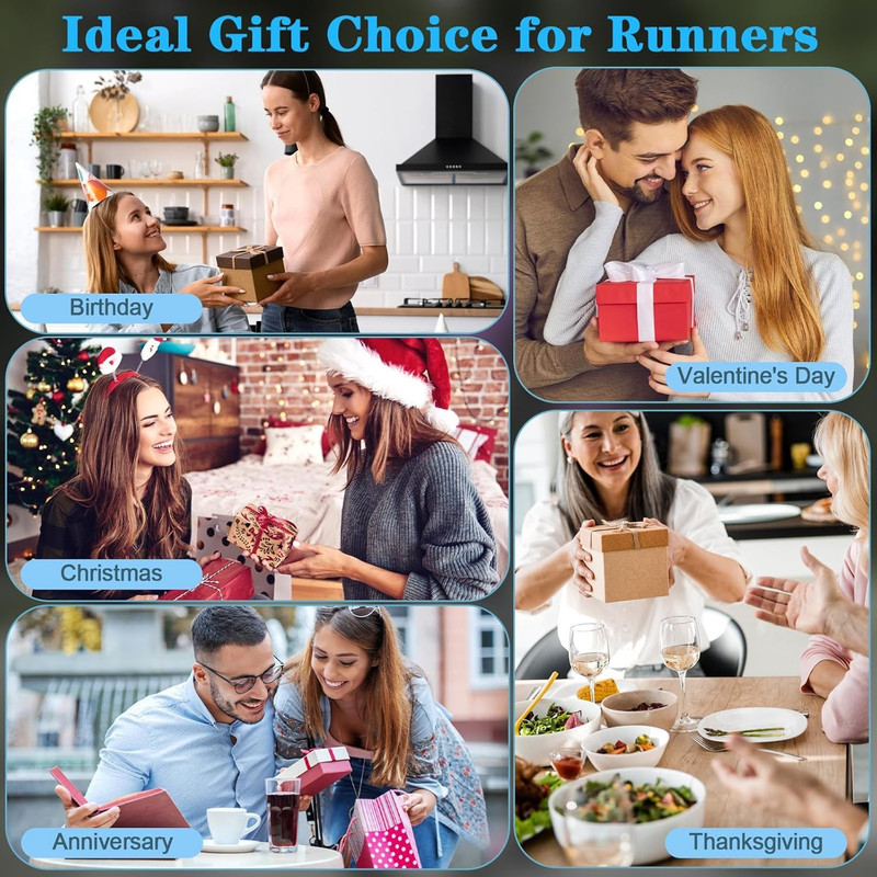 Small Rechargeable EDC Flashlight Clip on Running Lights Gift for Runners Safety