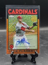 2021 Topps Chrome Jack Flaherty Auto Autograph 1986 Retro Orange Mojo #6/25