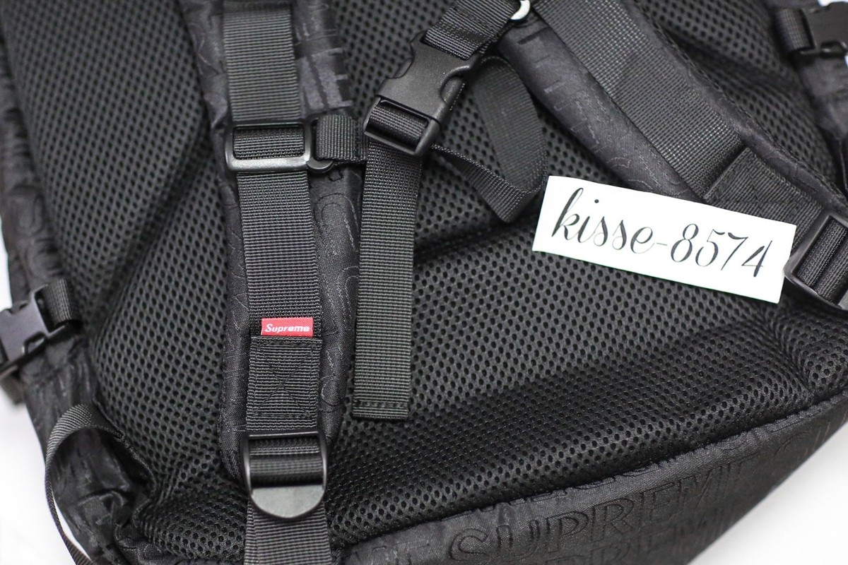 Supreme Black Backpack SS19 Rare | eBay