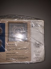 Creative Circle Cross stitch Lacy Heart Needlepoint Vintage 1336