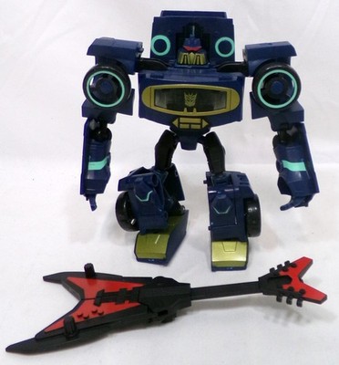 Transformers Animated Deluxe Class Soundwave & Laserbeak Hasbro 2008 Complete