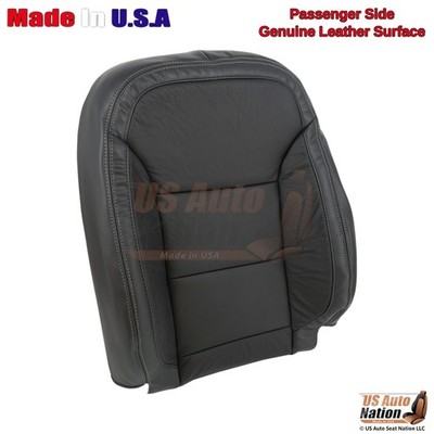 2013-15 For Chevy Malibu Genuine Leather Passenger Top Cover Black w/white Stich