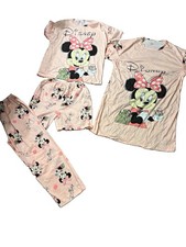 Disney Minnie Mouse Pink 6-Piece Pajama Set Short Sleeve One size