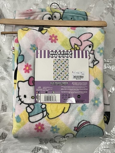 Hello Kitty And Friends Spring Throw 50” x 70" Blanket