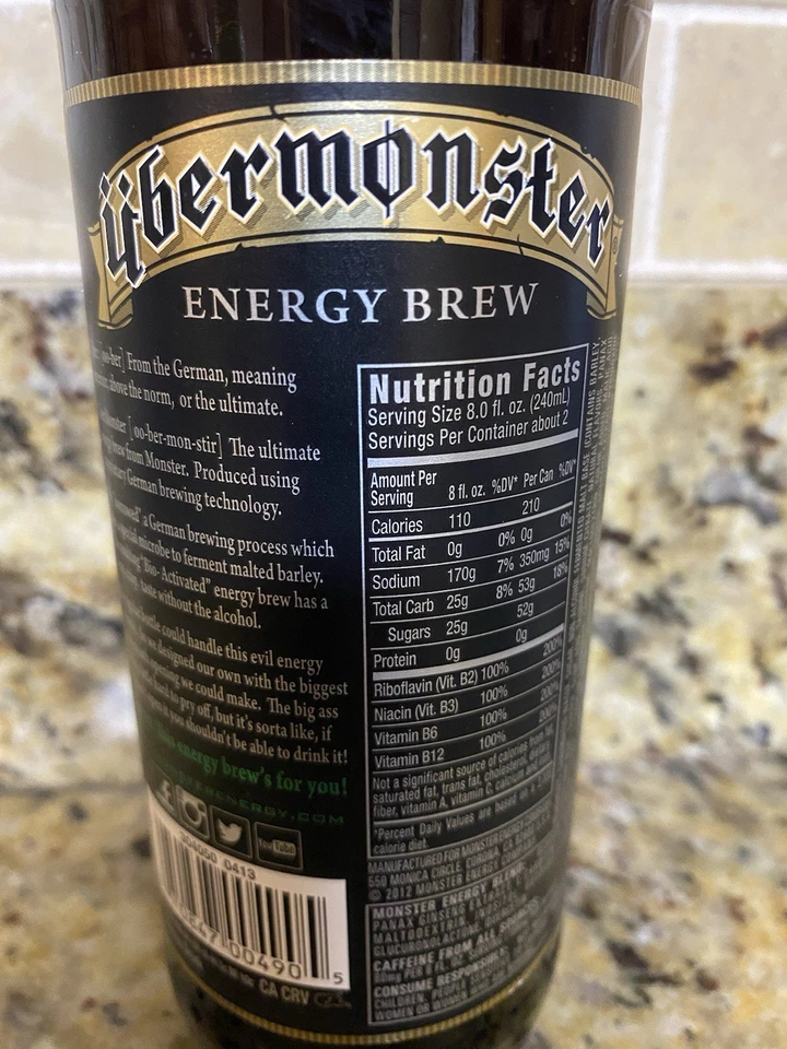 Monster Energy Ubermonster Energy Brew! Vidrio! (Completo) Foto 2 de 4