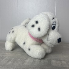 101 Dalmation Plush Dog Penny With Pink Collar Vintage 6" Rare Disney