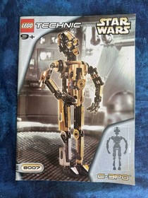 Vintage Lego Star Wars Manual Lot - Yoda 7194 C-3PO 8007 R2D2 8009 S Droid 8012