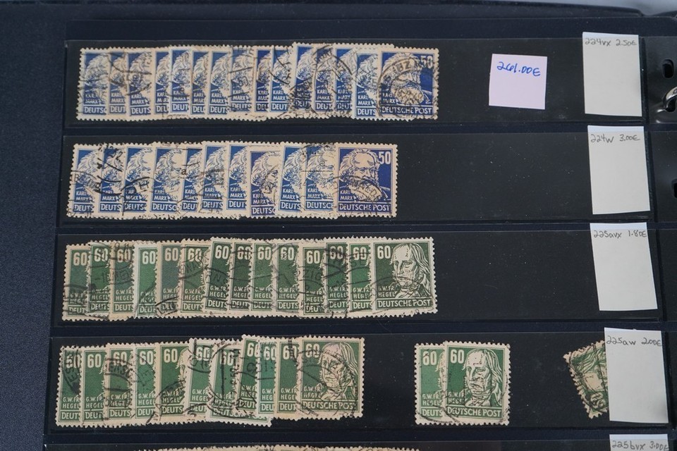 Ddr Collection Of 2,750+ Stamps Mint & USed Stored In Binder On Stock ...