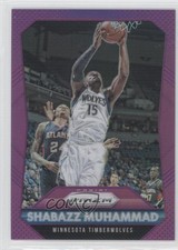 2015-16 Panini Prizm Purple Prizm 32/99 Shabazz Muhammad #16 1s8