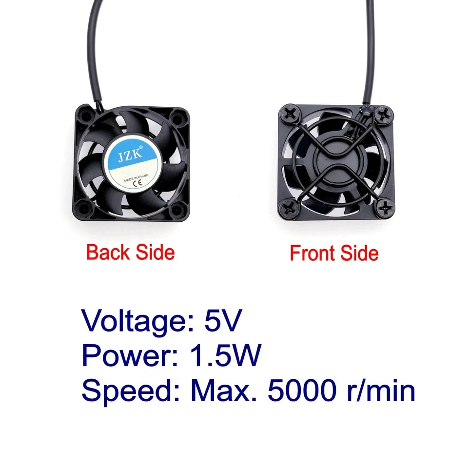 Ventilateur de Refroidissement USB 5V de 40mm avec 3 Vitesses de Ventilation - Photo 3/4