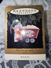 Hallmark Vintage 1994 "Rock Candy Miner" Magic Light Ornament