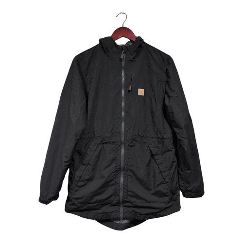 Carhartt Rain Defender Jacke Kapuze Taschen schwarz Full-Zip Damen Gr. S 0C4221-W