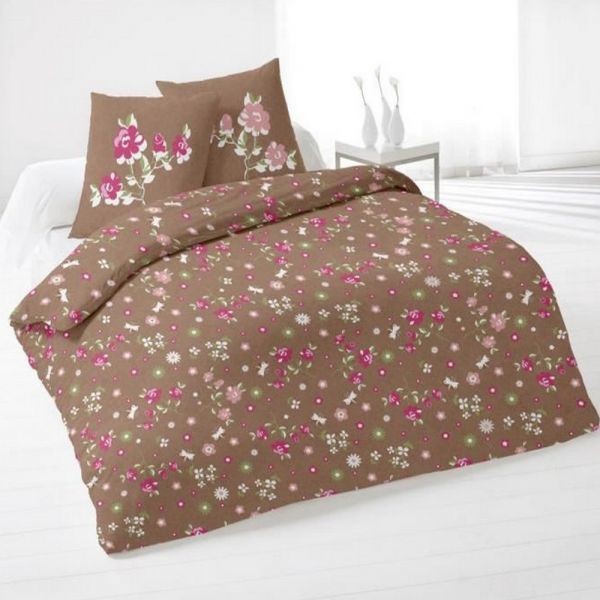 Parure de couette coton Lea anti-transpiration pour literie deux places