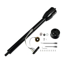 Black Stainless 32 Universal Tilt Manual Steering Column Wheel Adapter No Key Black Stainless 32 Universal Tilt Manual Steering Column Wheel Adapter No Key