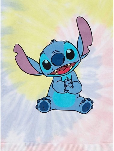Lilo & Stitch Girls Sweatshirt -Jumbo Print and Embroidery Disney's Stitch Sweat - Picture 13 of 28