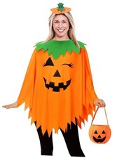 3PCS Halloween Pumpkin Costume for Women Glow in the Dark Pumpkin One Size