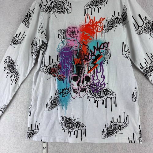 Vox Populi Long Sleeve Tee Kid's 8 Butterflys Goth Punk Streetwear Skater - Picture 6 of 7
