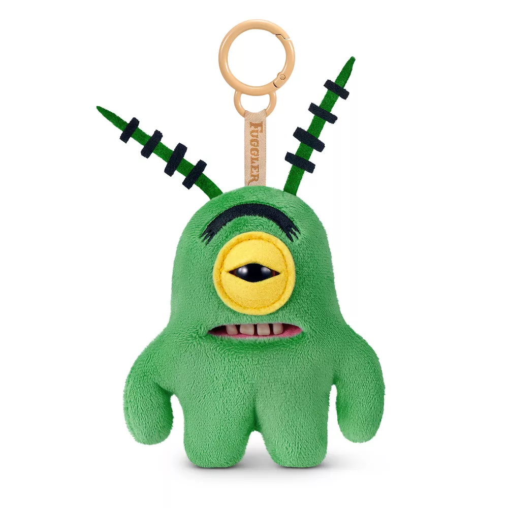 Zuru Fuggler Spongebob SquarePants PLANKTON Keyring Plush 5” for