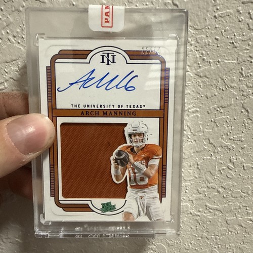 2025 National Treasures Arch Manning RPA /49 Blue Patch Auto RC Texas SEALED