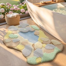 Colorful Cute Bathroom Rug Absorbent Non Slip Washable Bath Mat 24x36 Inch