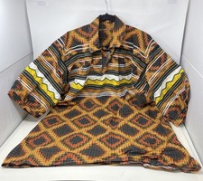 Native American Seminole Miccosukee Patchwork Handmade Colorful Adult Shirt 8