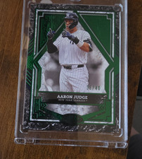 Topps 2025 Tier One Green Foil #25 Aaron Judge Yankees Serial #/40